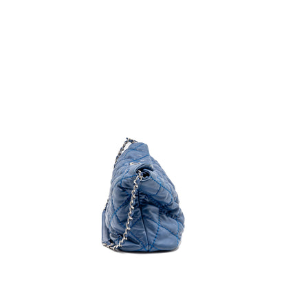 Chanel Hobo Shoulder Bag calfskin Blue SHW