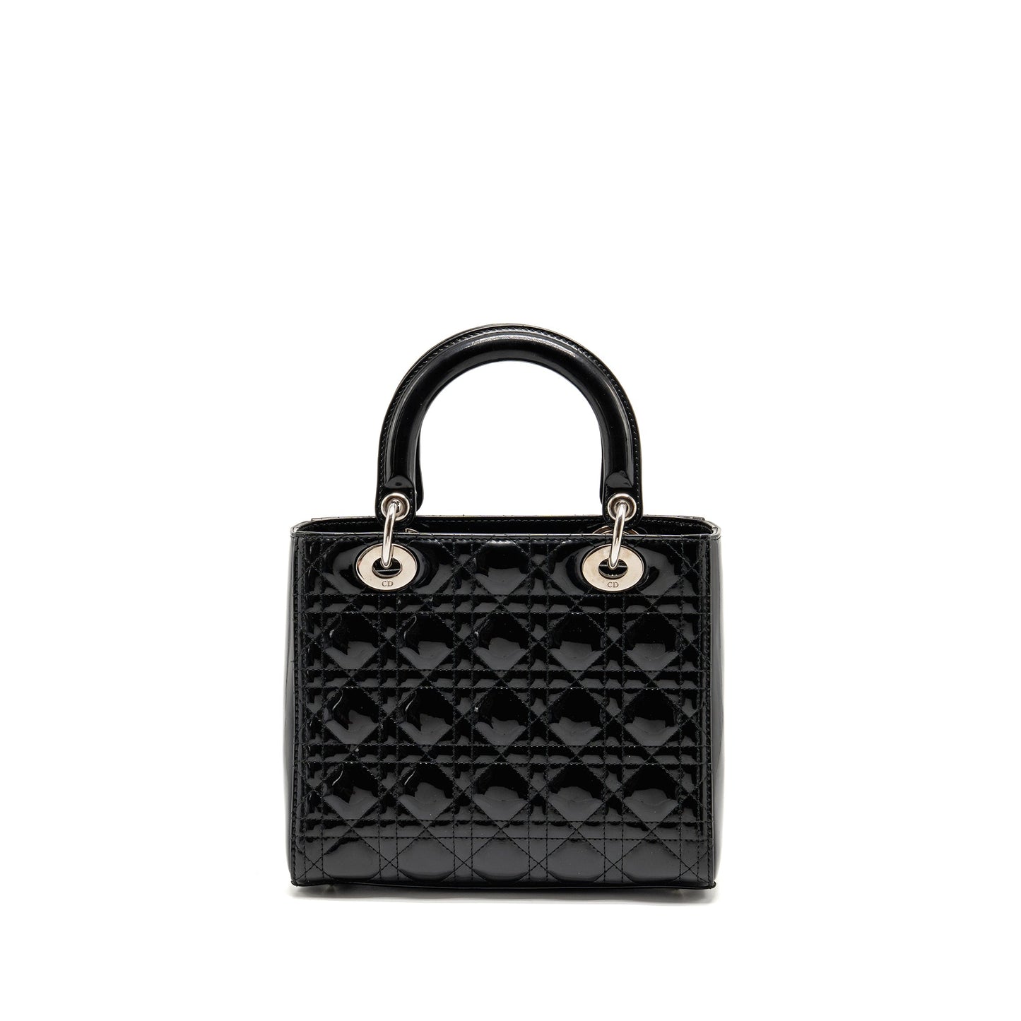 Dior Medium Lady Dior Patent Black