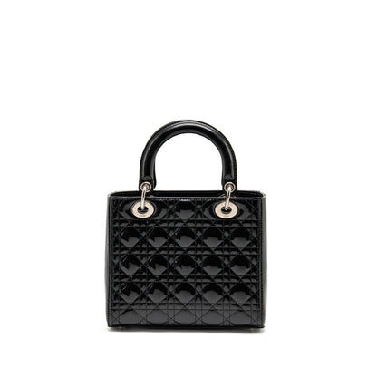 Dior Medium Lady Dior Patent Black