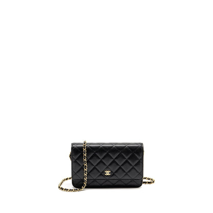 Chanel Classic Wallet On Chain Caviar Black GHW(microchip)