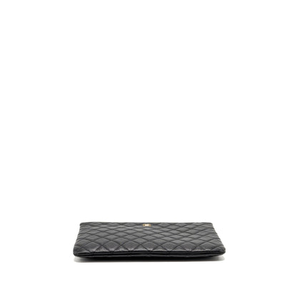 Chanel O Case Clutch caviar black GHW