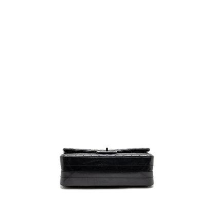 Chanel Small 2.55 Reissue Double Flap Bag Chevron Aged Calfskin So Black