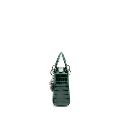 Dior Mini Lady Dior Crocodile Green