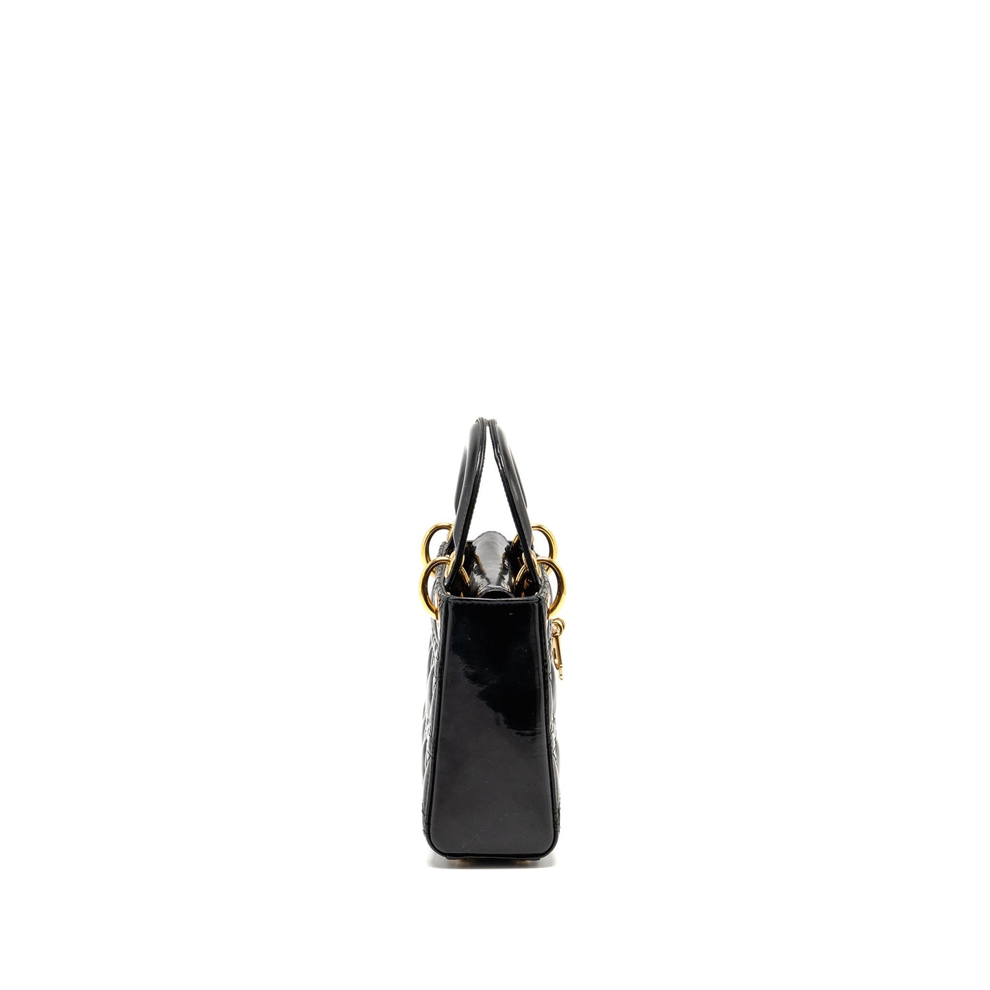 Dior mini lady Dior patent black