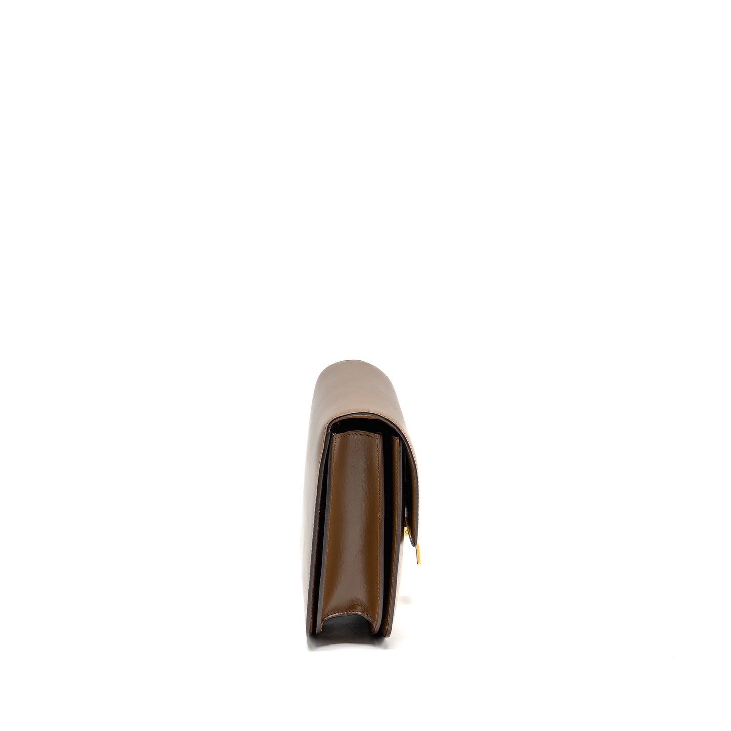 CELINE Medium Classic Box Purse Calfskin Camel