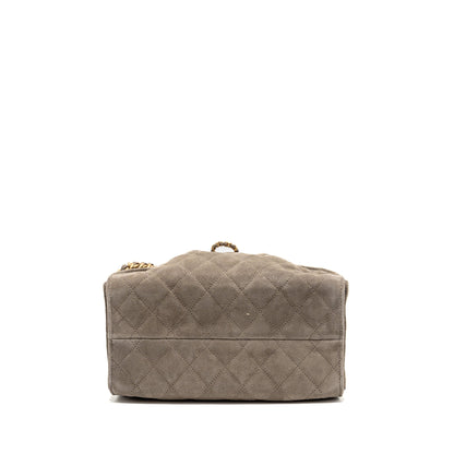 Chanel Small 25 Bag Suede Grey GHW (microchip)