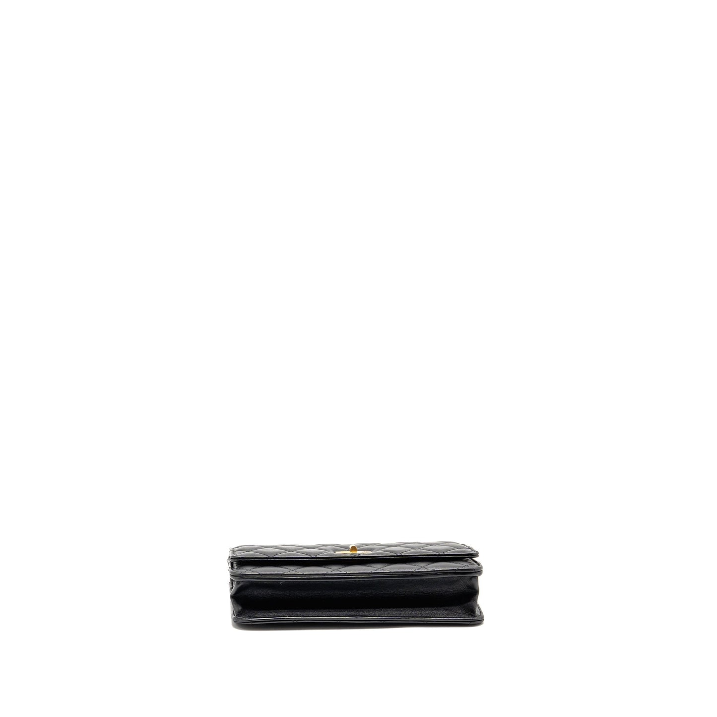 Chanel 2.55 Reissue WALLET on Chain Aged Calfskin Black GHW (Microchip)