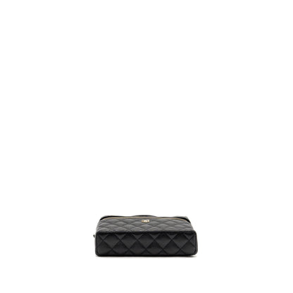 Chanel 25P CC top handle Vanity bag caviar black LGHW (microchip)