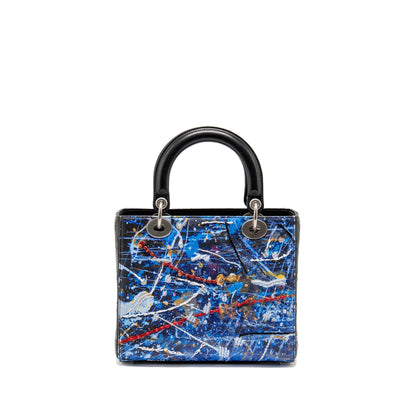Dior Medium Lady Dior Art Purse Betty Mariani Limited Edition Leather Multicolour