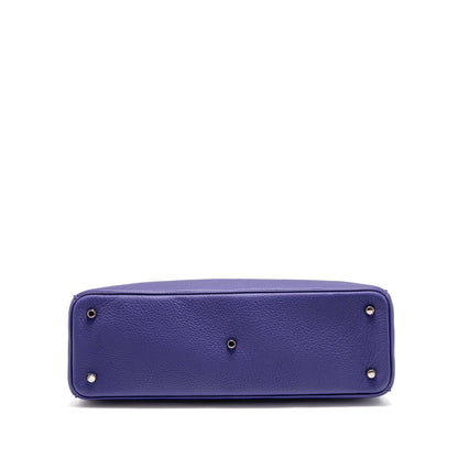 Dior Diorissimo Tote Purse Calfskin Purple/Blue
