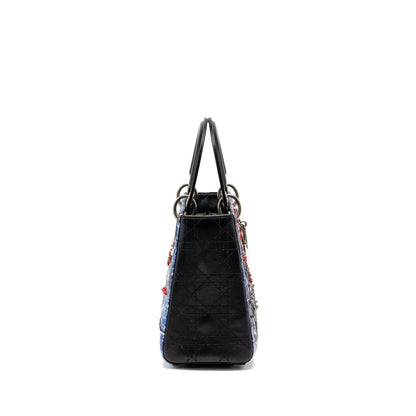 Dior Medium Lady Dior Art Purse Betty Mariani Limited Edition Leather Multicolour