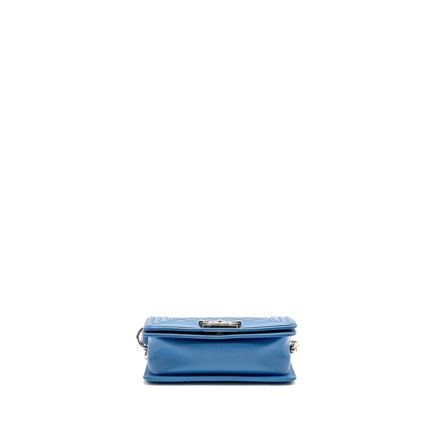 Chanel Small Boy Bag Calfskin Blue SHW