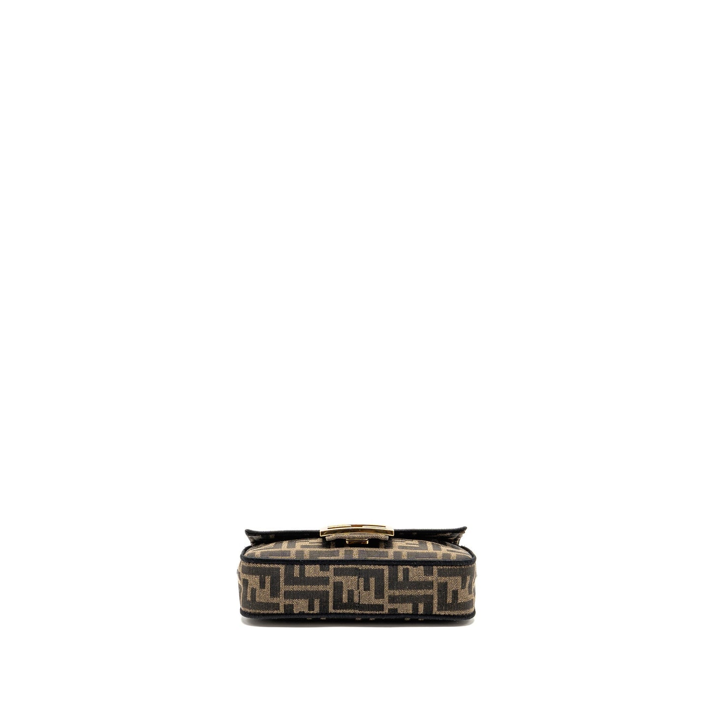 Fendi Mini Baguette Jacquard canvas brown