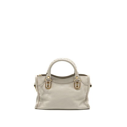 Balenciaga Mini City Purse Calfskin Light Grey