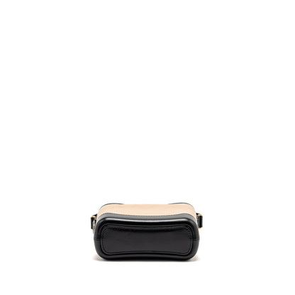 Chanel Small Gabrielle Hobo Bag Aged Calfskin Beige/Black Multicoloured Hardware
