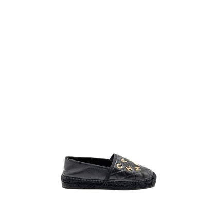 Chanel Size 38 Espadrilles Lambskin/Grosgrain Black GHW