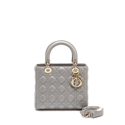 Dior Medium Lady Dior Lambskin Grey