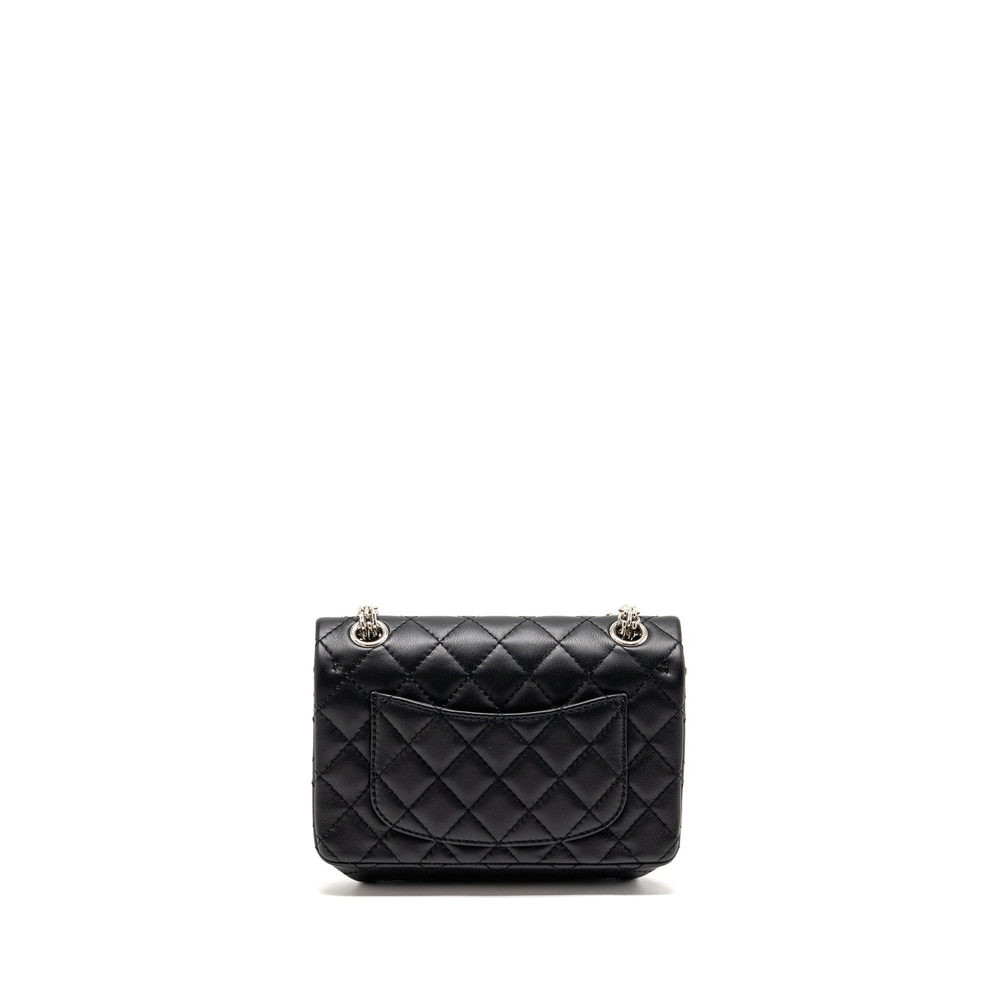 Chanel MINI 2.55 reissue aged calfskin black SHW (Microchip)