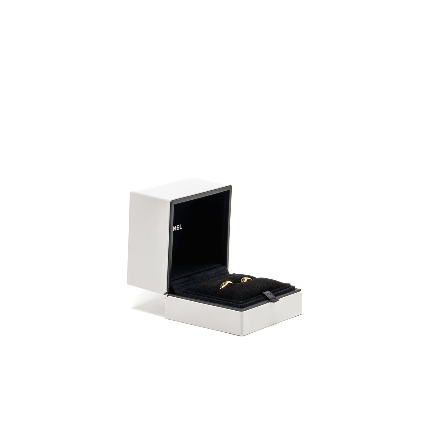 Chanel Coco Crush Earrings Quilted Motif Beige Gold
