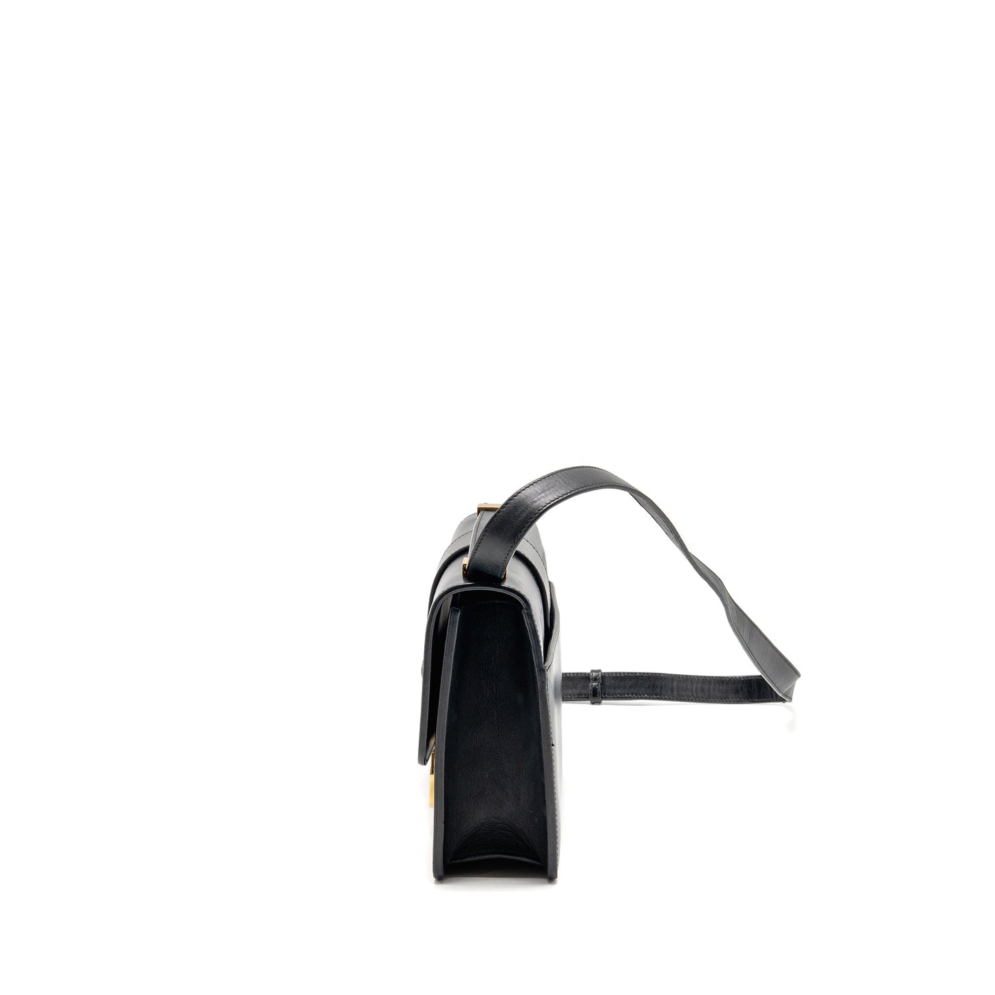 Dior Medium 30 Montaigne Flap Purse Calfskin Black