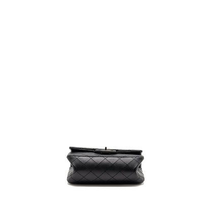 Chanel MINI 2.55 reissue aged calfskin black SHW (Microchip)