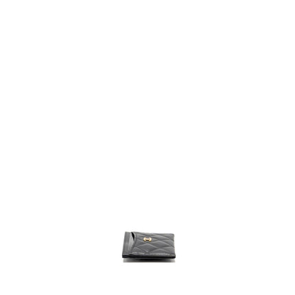Chanel Classic CC Card Holder Lambskin Black LGHW (Microchip)