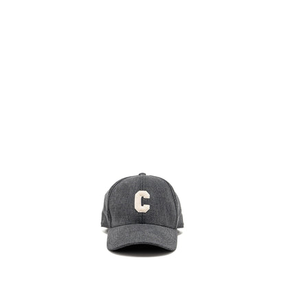 Celine size L initial baseball cap cotton grey