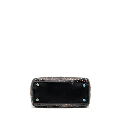 Dior Medium Lady Dior I Feel Blue Limited Edition Embellished Lambskin Multicolour