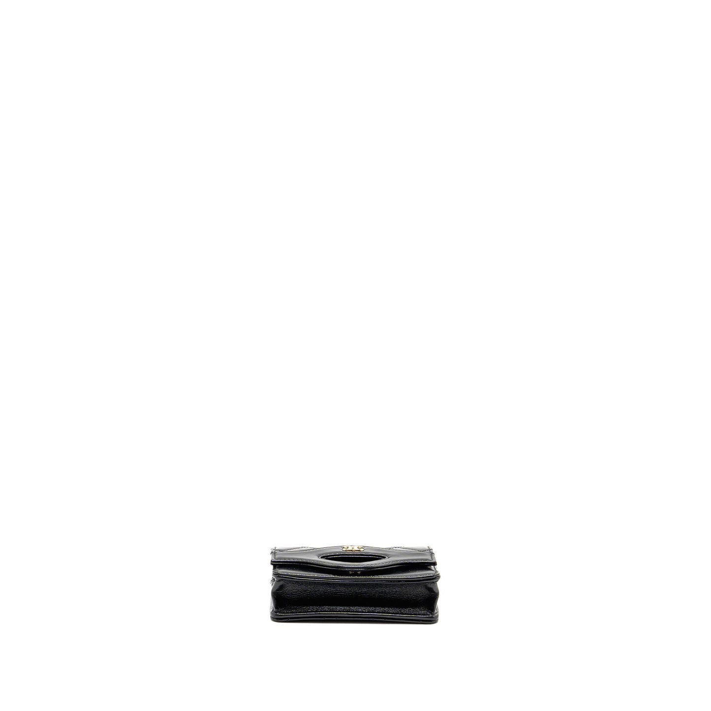 Chanel 31 Flap O-Card Holder Shiny Calfskin Black LGHW (Microchip)