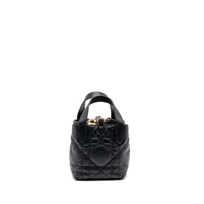 Dior Toujours Vertical Nano Tote Purse calfskin black