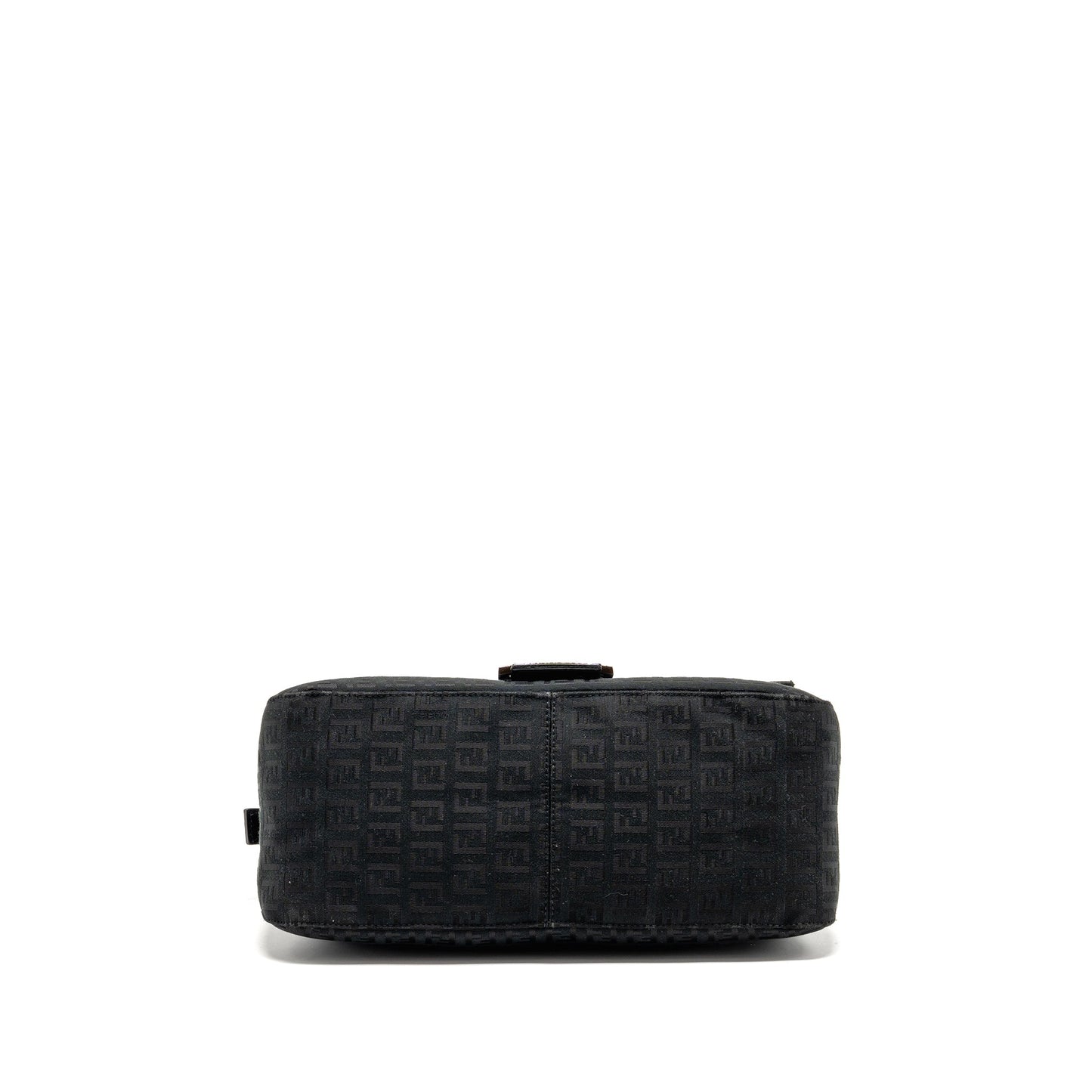 Fendi Zucca Mamma Baguette Purse Logo Canvas Black