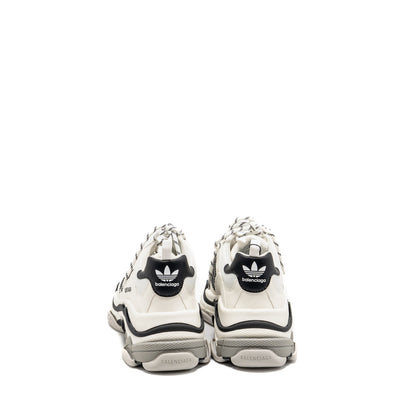 Balenciaga x Adidas Size 44 Triple S Sneaker Limited Edition Leather/Mesh Black/White