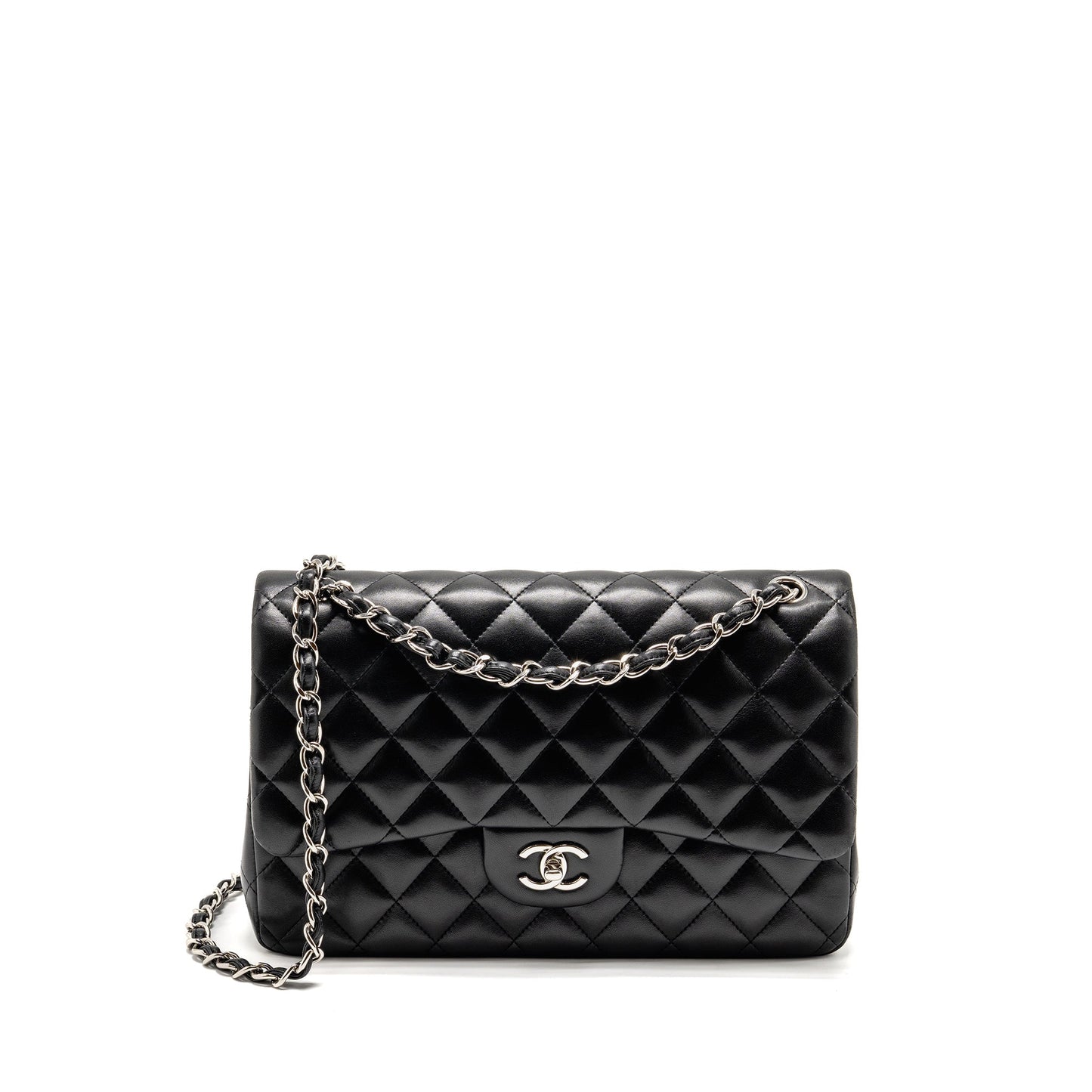 Chanel Jumbo Classic Double Flap Bag Lambskin Black SHW