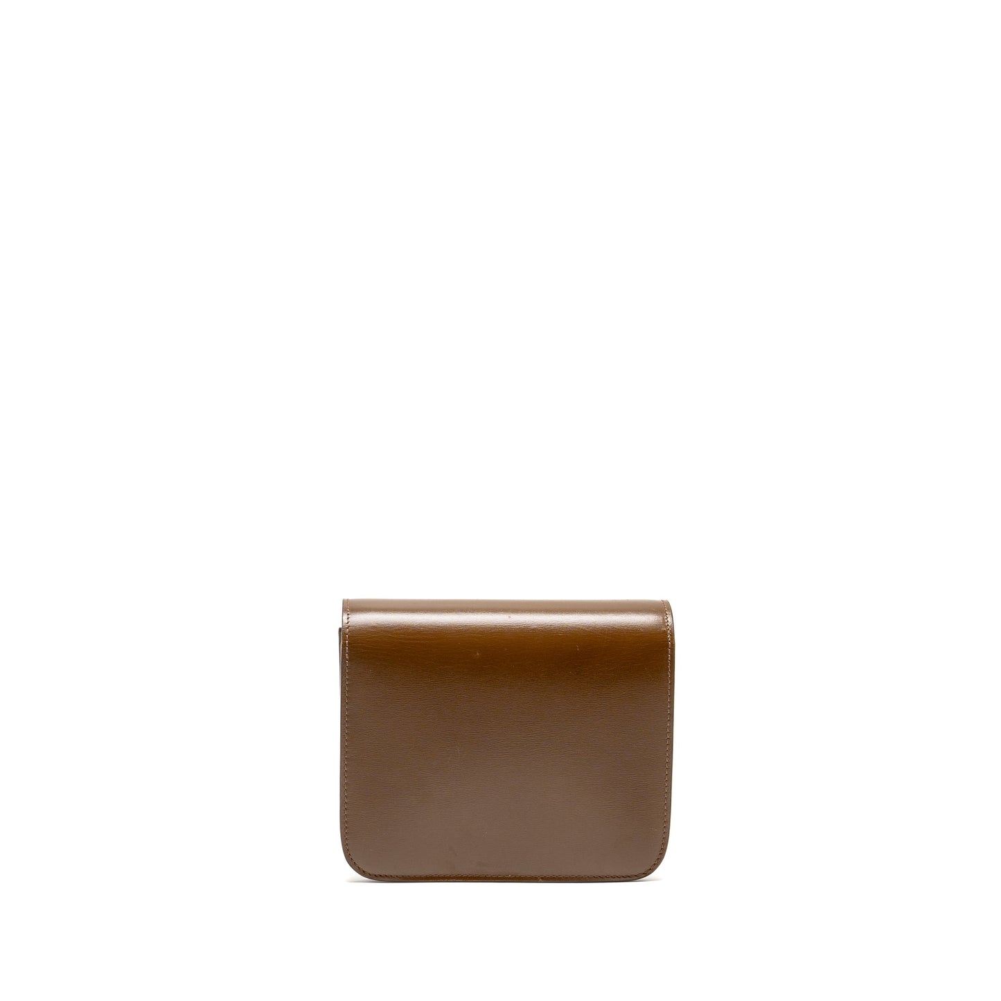 Celine Small Classic Box Purse Calfskin CAmel