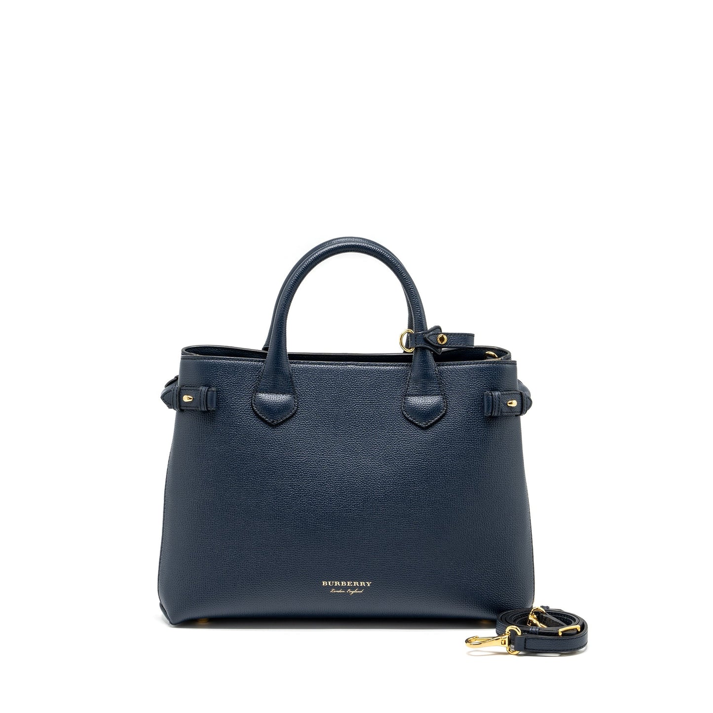 Burberry The Large Banner Purse Calfskin Dark Blue/Multicolour
