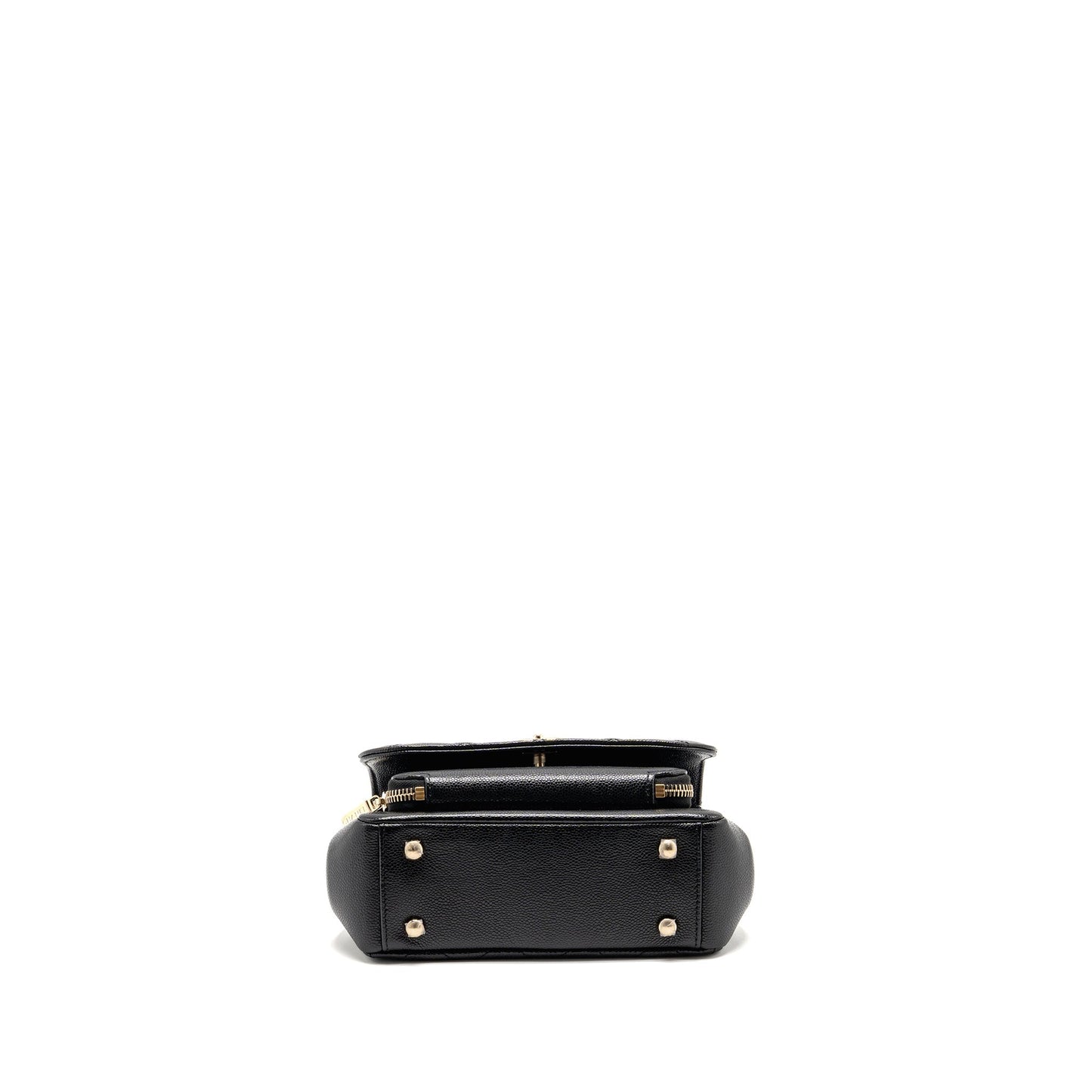 CHANEL Small Business Affinity Caviar Black LGHW (Microchip)