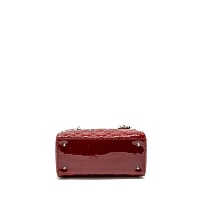 Dior Medium Lady Dior Patent Red