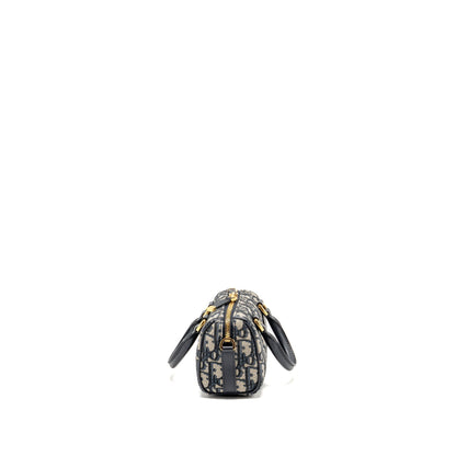 Dior Groove 17 Purse Nano Blue Oblique Canvas