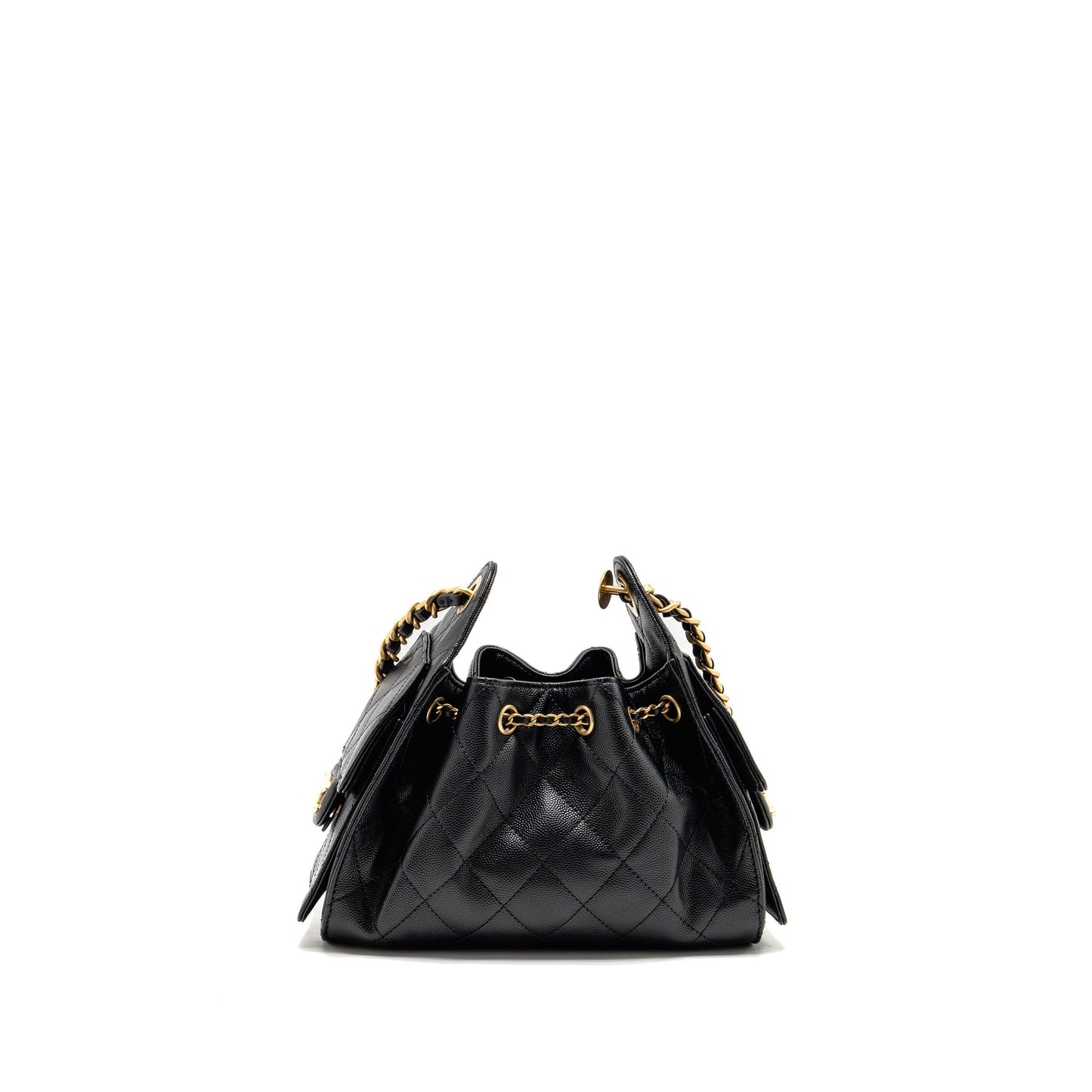 Chanel Mini 25 Bag Caviar Black GHW (Microchip)