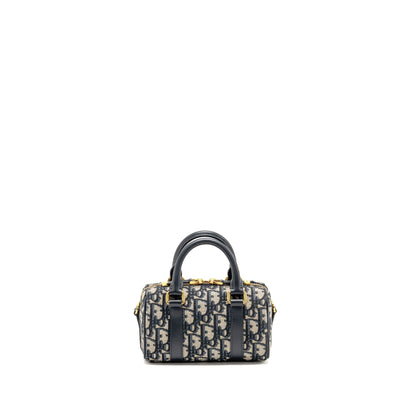Dior Groove 17 Purse Nano Blue Oblique Canvas