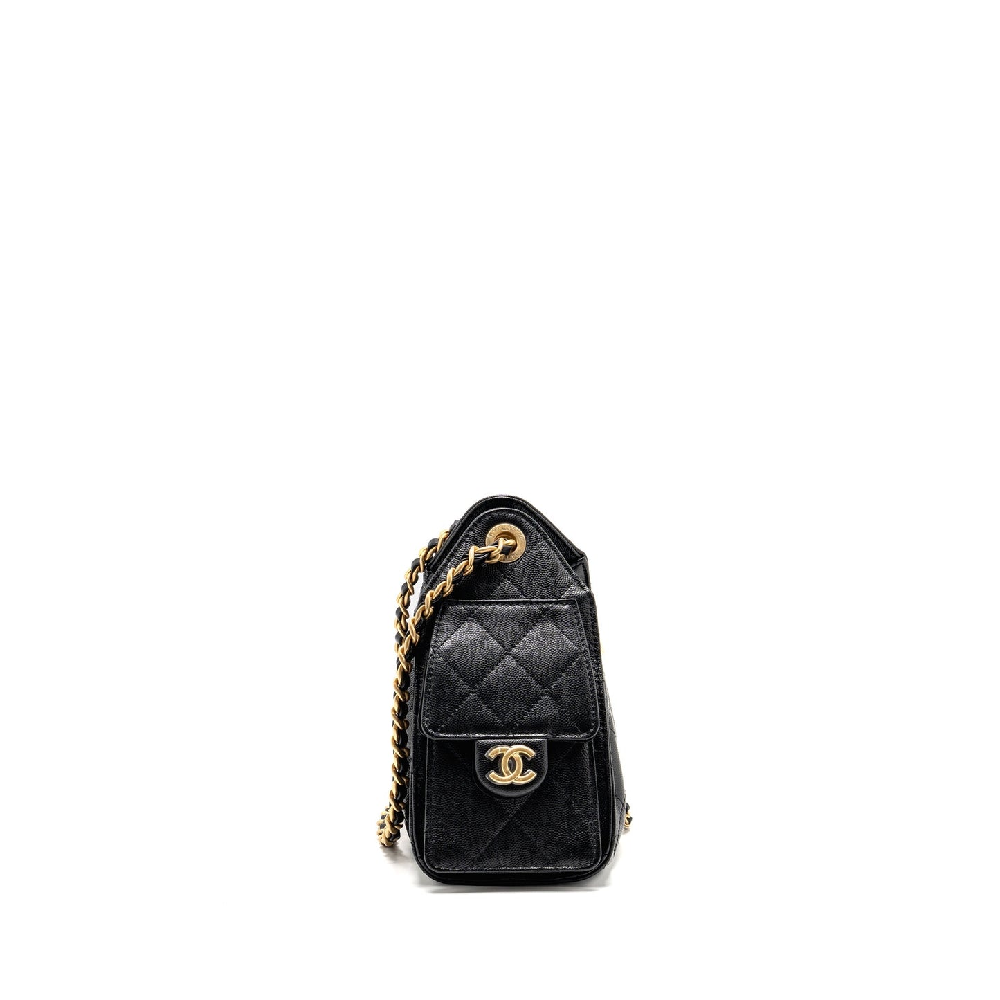 Chanel Mini 25 Bag Caviar Black GHW (Microchip)