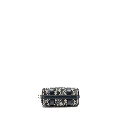 Dior Groove 17 Purse Nano Blue Oblique Canvas
