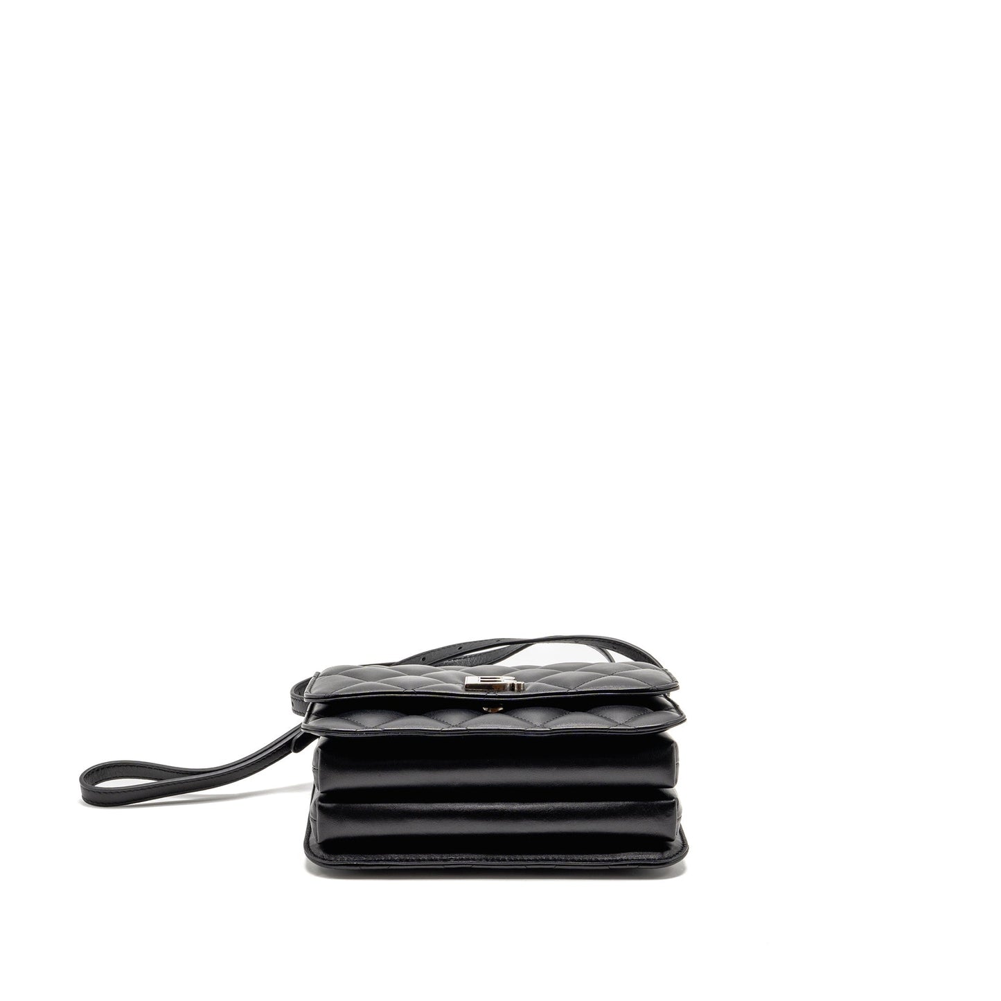 Balenciaga B. Mini Purse Calfskin Black Ruthenium Hardware