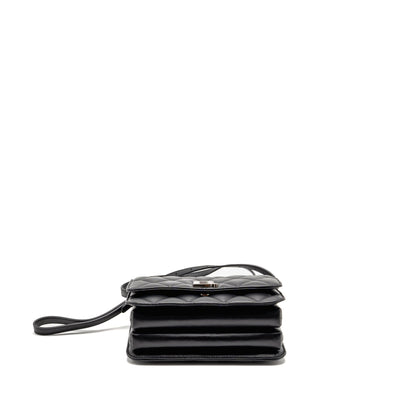 Balenciaga B. Mini Purse Calfskin Black Ruthenium Hardware