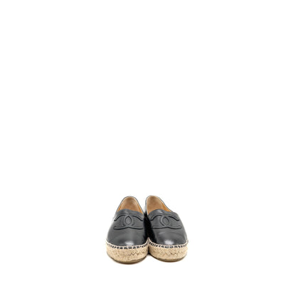 Chanel Size 36 Espadrilles Lambskin Black