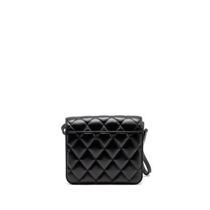 Balenciaga B. Mini Purse Calfskin Black Ruthenium Hardware