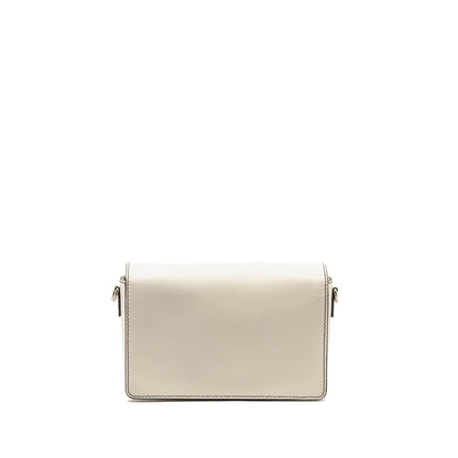 Dior Diorevolution Flap Purse Calfskin White