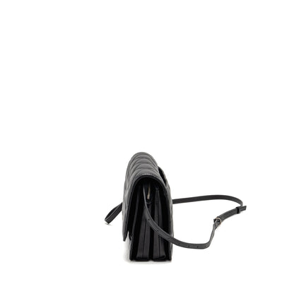 Balenciaga B. Mini Purse Calfskin Black Ruthenium Hardware