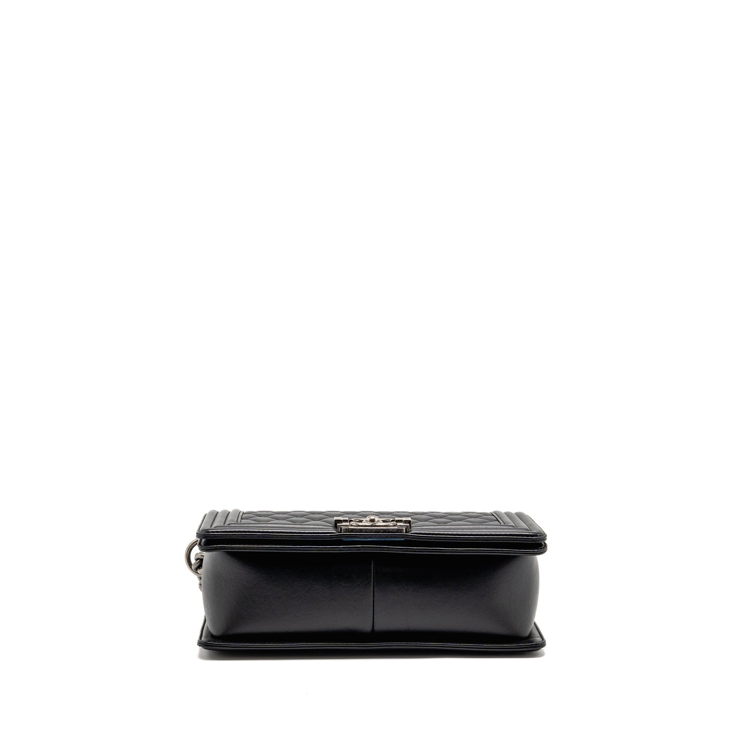 Chanel Medium Boy Bag Lambskin Black Ruthenium Hardware