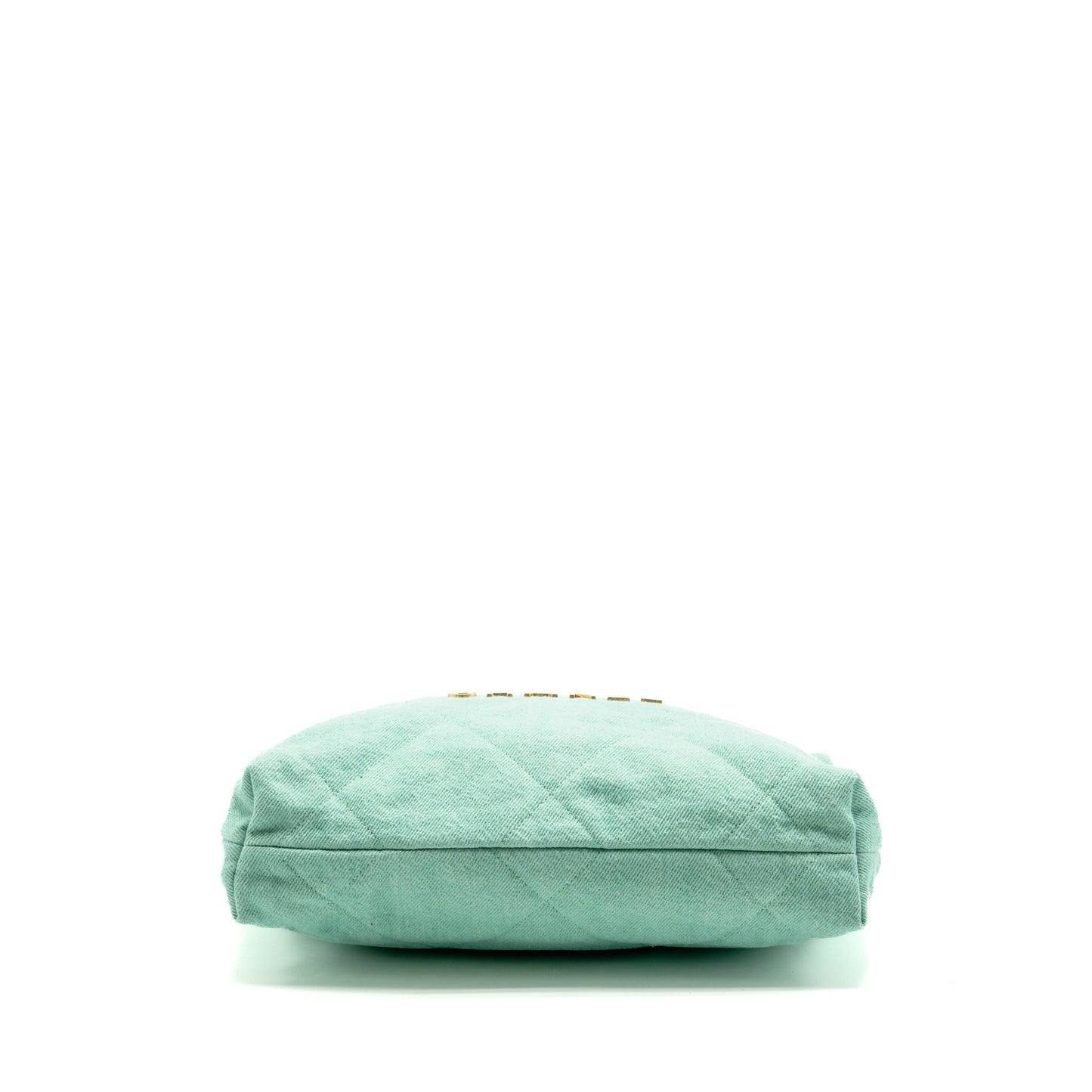 Chanel Small 22 Bag Washed Denim Aqua GHW (Microchip)